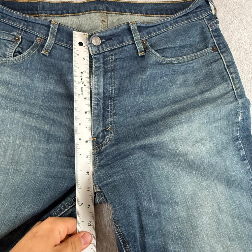 Levi's 541 Athletic Taper Jeans Mens 37x34 Blue Medium Wash Stretch Denim